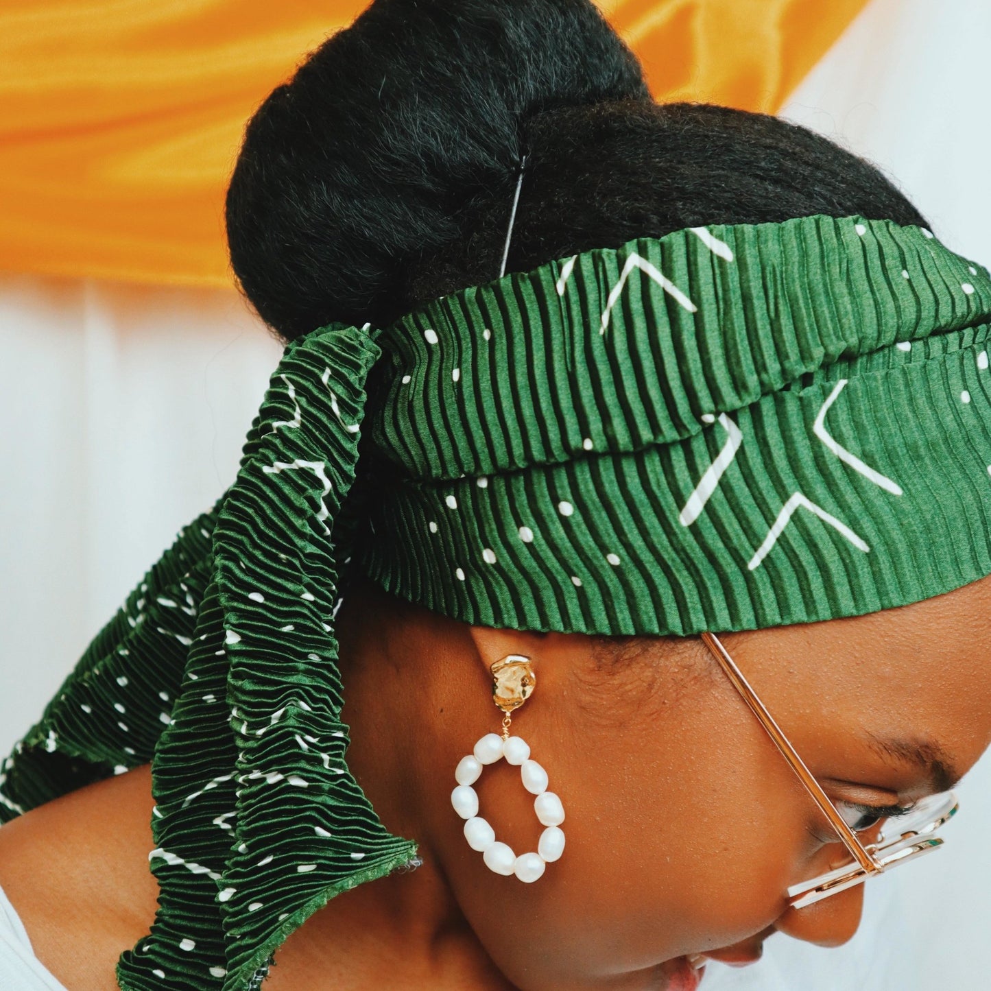 Headband en soie Green is our future.